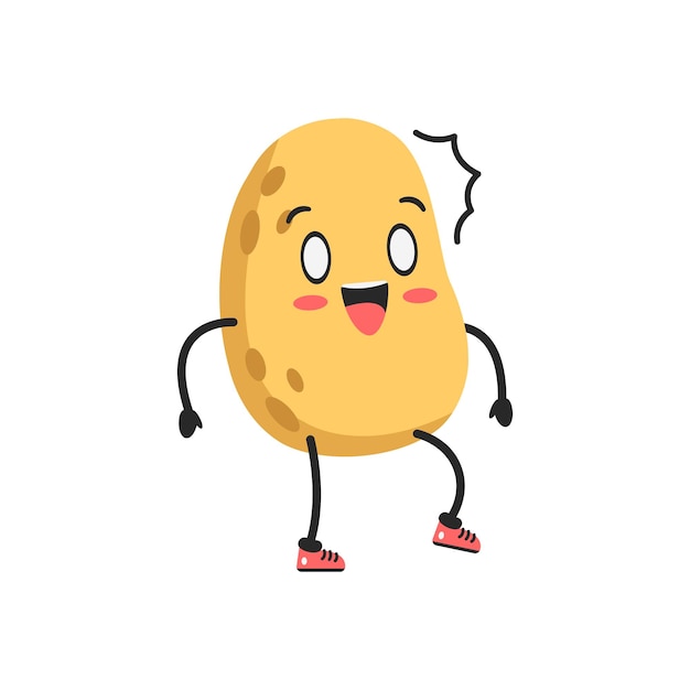 Shocked Potato Illustration