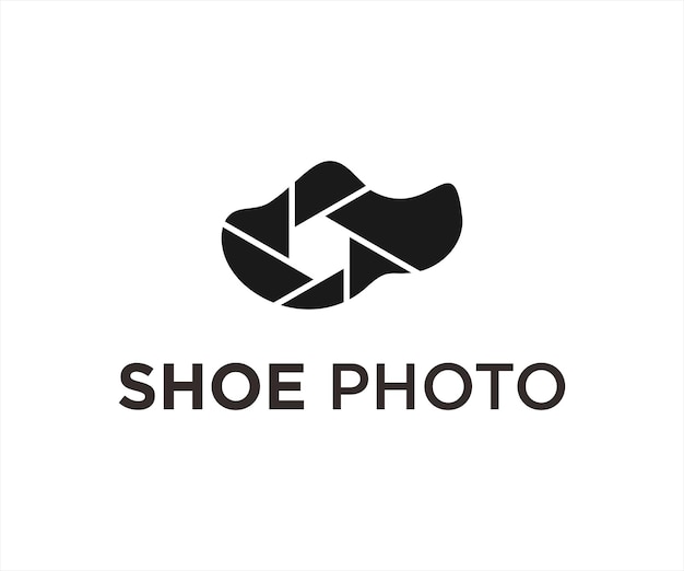 shoe lens logo or photography icon