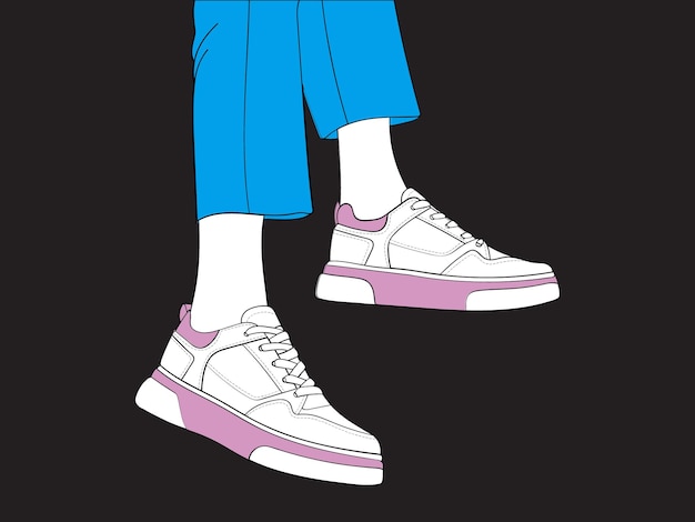 shoe's vector design