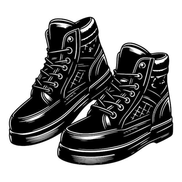 shoe vector silhouette black color shoe vector illustration black