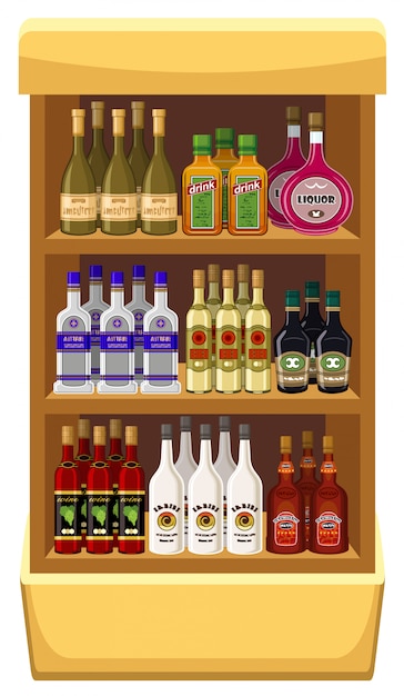 Shop alcoholic beverages.