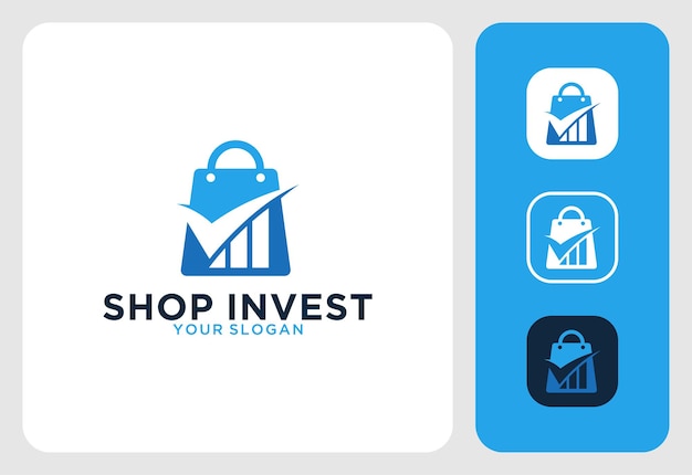 Shop investment business logo design