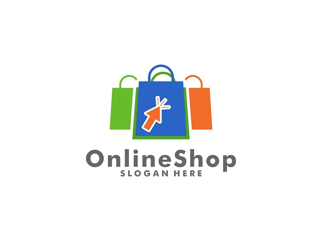 shop logo Online Shop logo designs template Shopping bag logo symbol icon shop Logo template