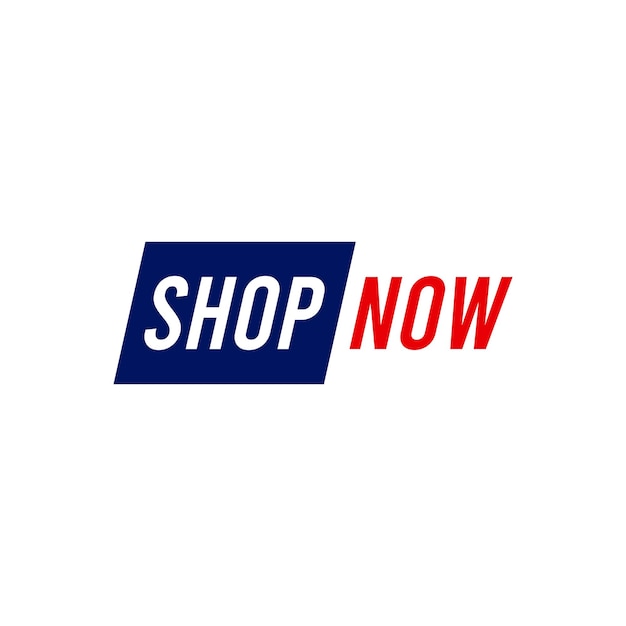 Shop Now Button Icon Stock Template. Shop Now Text For Web Banner. Shop Now Design Element