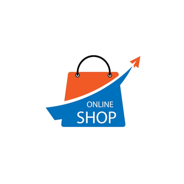 Shop sale shopping bag logo design symbol