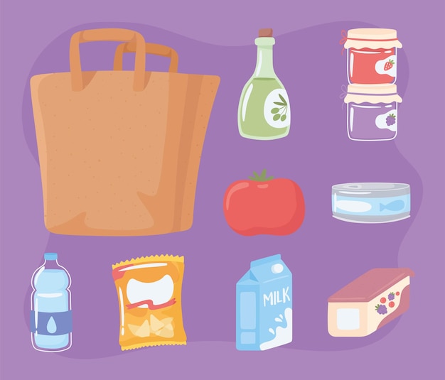 Shopping bag icons