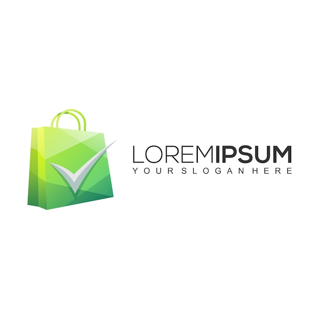 Shopping Bag Logo Design Template