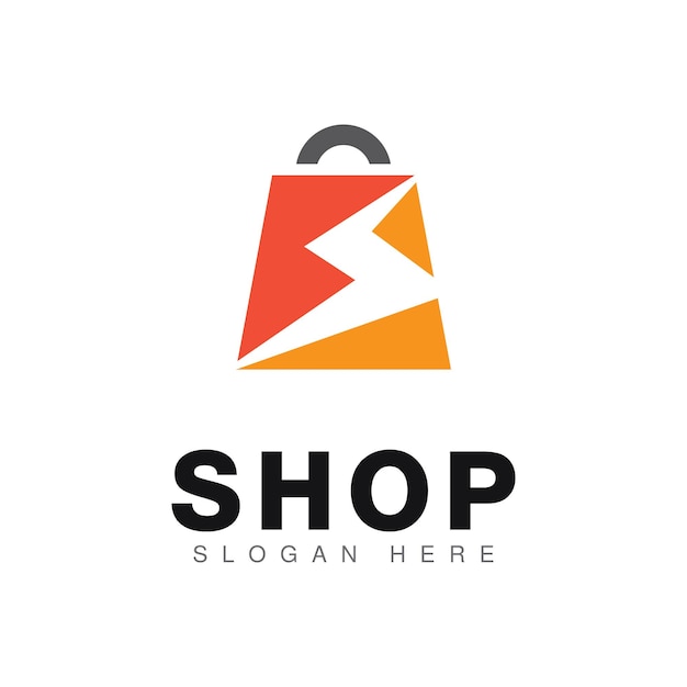 Shopping Bag Logo Icon Design Vector