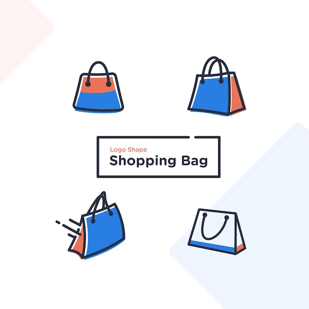 shopping bag  logo shape