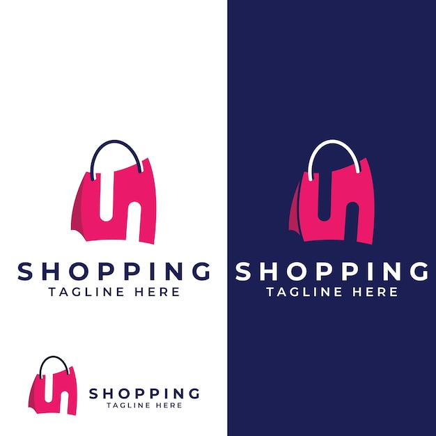 Shopping bag and online shopping cart logoLogo suitable for salediscountshopWith vector illustration editing