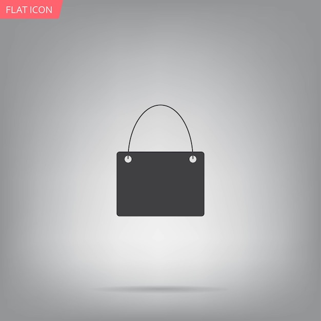 Shopping bag vector illustration on a gray background Eps 10