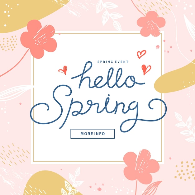 Shopping Banner Illustration DesignTropic covers set spring season patterns design