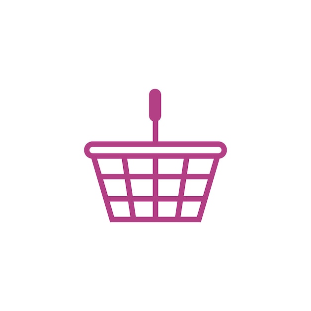 shopping basket icon vector design template