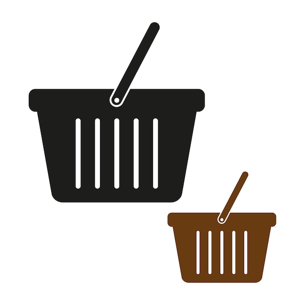 Shopping basket icon Vector illustration EPS 10 stock image