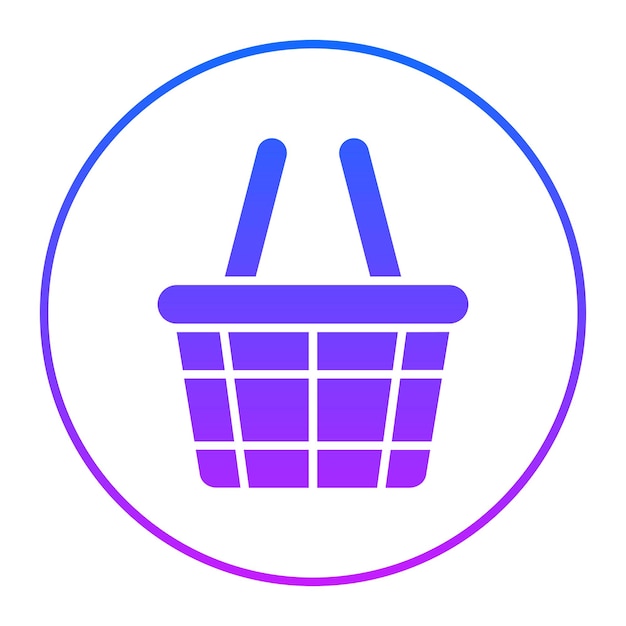 Shopping Basket Vector Illustration