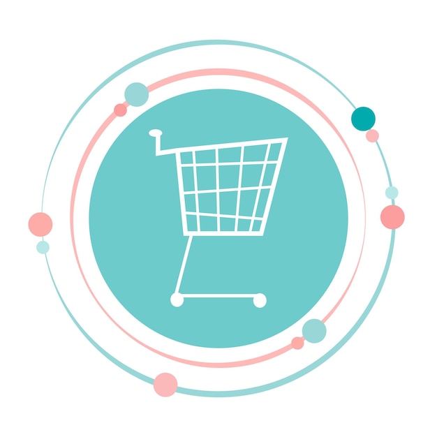 Shopping cart vector illustration graphic icon symbol