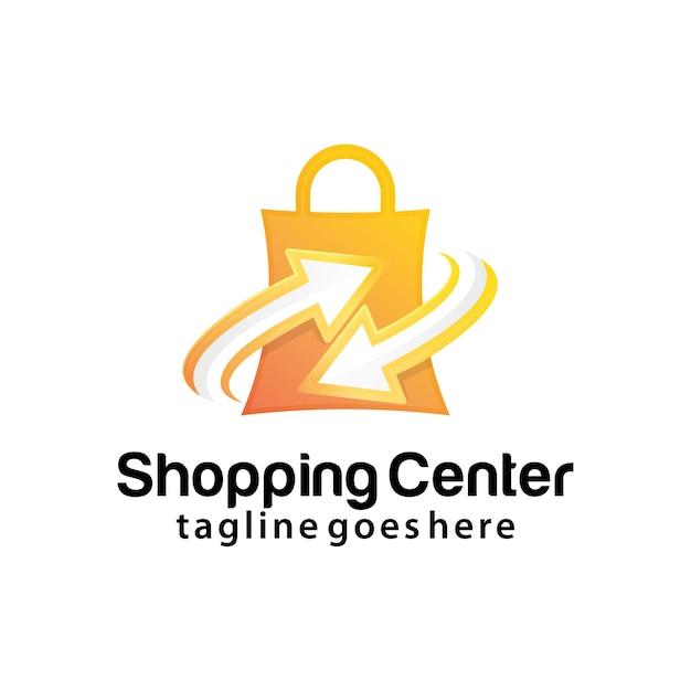 Shopping Center logo design template