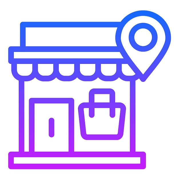 Shopping Center Vector Illustration