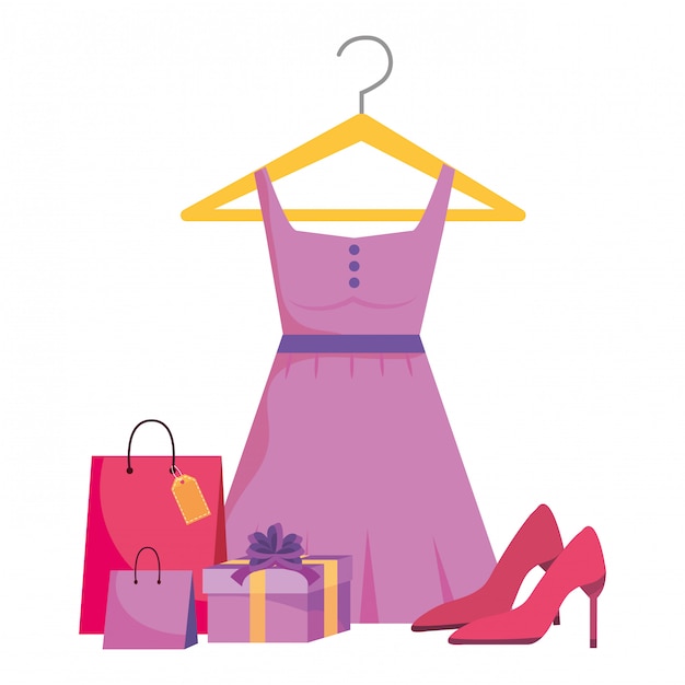 Shopping icon set illustration