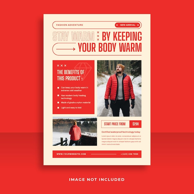 Shopping Jacket Promotions Flyer Template