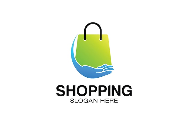 Shopping logo design template