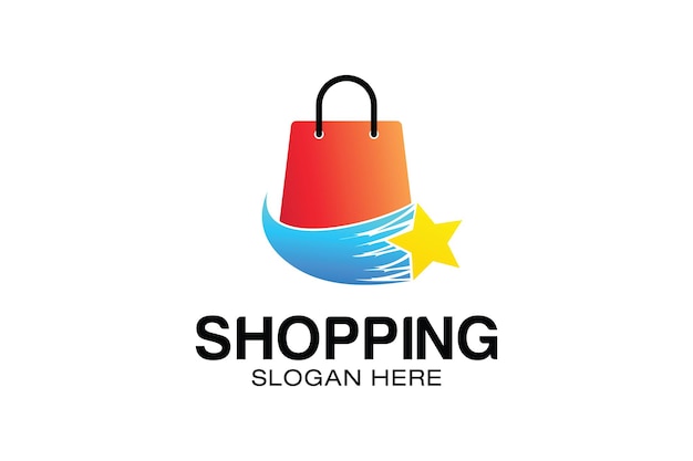 Shopping logo design template