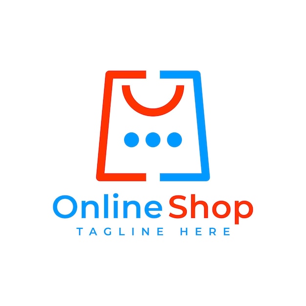 Shopping logo icon design vector