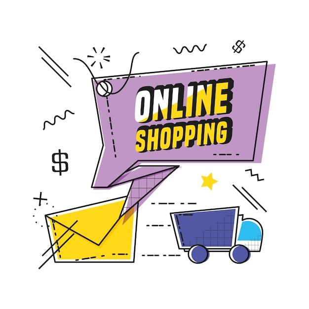 shopping online commercial tag 