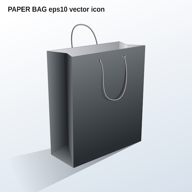 Shopping paper bag illustration