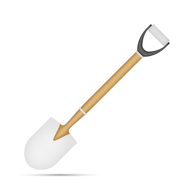 Shovel isolated on white background