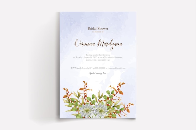 SHOWER BRIDAL INVITATION TEMPLATES