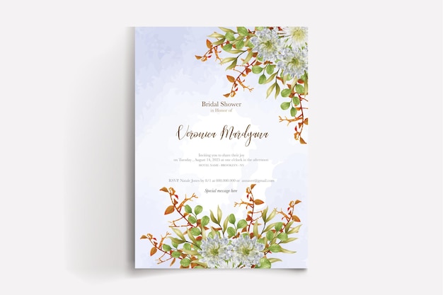 SHOWER BRIDAL INVITATION TEMPLATES