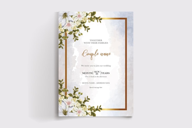 Shower bridal wedding invitation templates