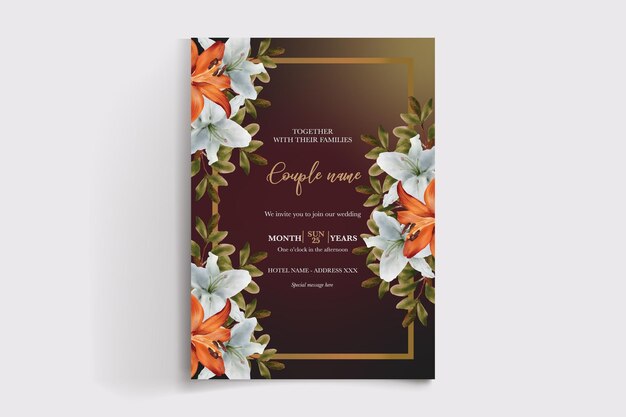 Shower bridal wedding invitation templates