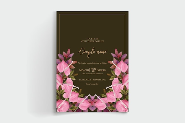 Shower bridal wedding invitation templates