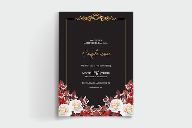 Shower bridal wedding invitation templates