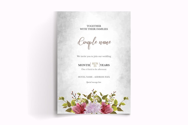 Shower bridal wedding invitation templates