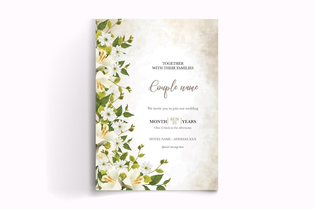 Shower bridal wedding invitation templates