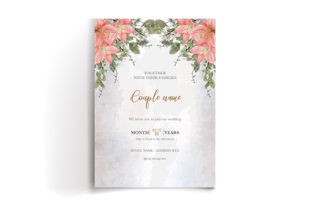 Shower bridal wedding invitation templates