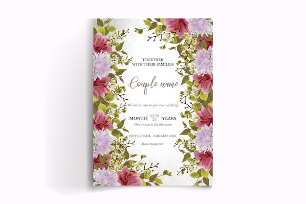 Shower bridal wedding invitation templates