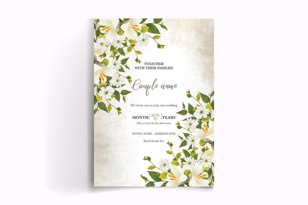 Shower bridal wedding invitation templates