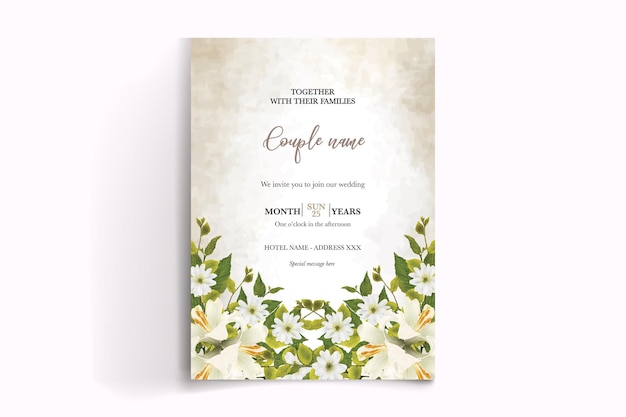 Shower bridal wedding invitation templates