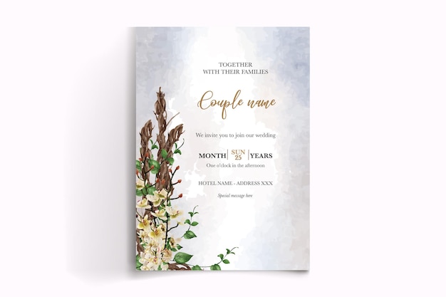 Shower bridal wedding invitation templates