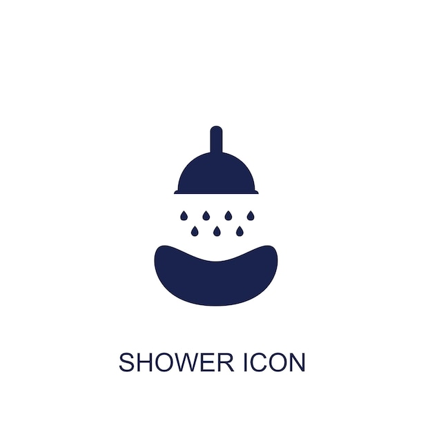 shower icon white background