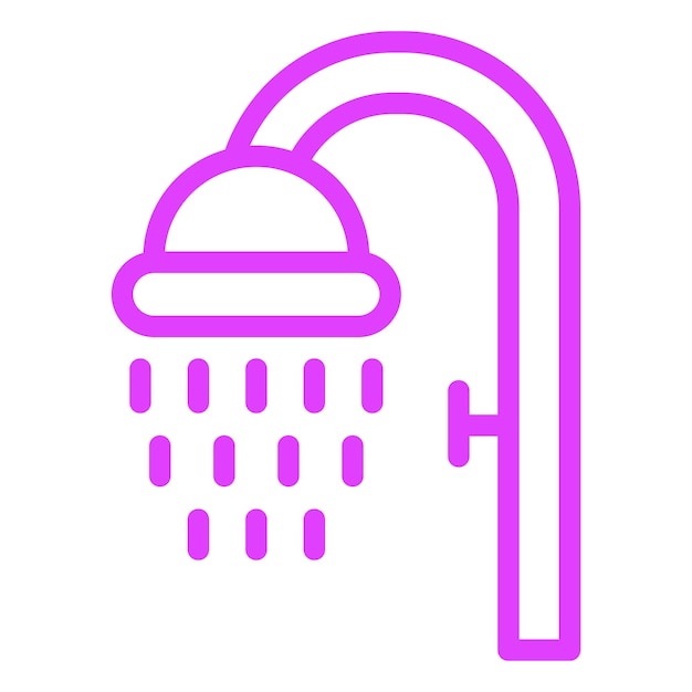 Shower Vector Icon Design Illustration