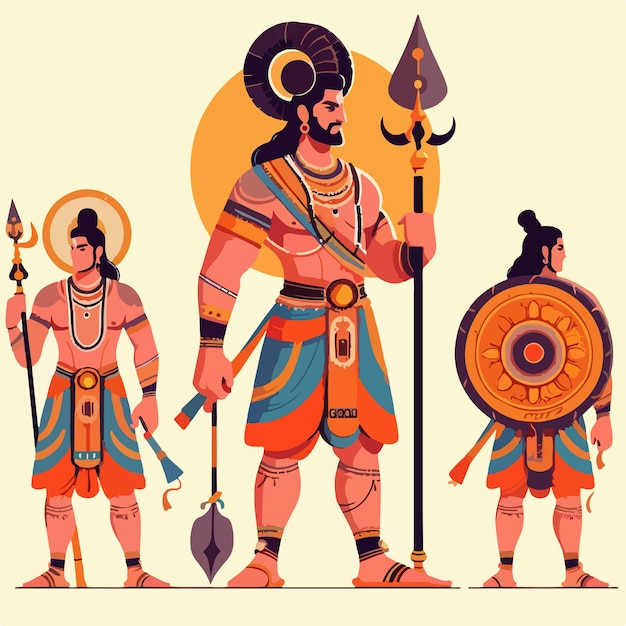 shree ram navami festival illustration