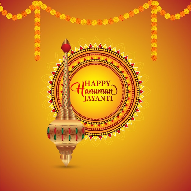 Shri hanuman jayanti indian festival background