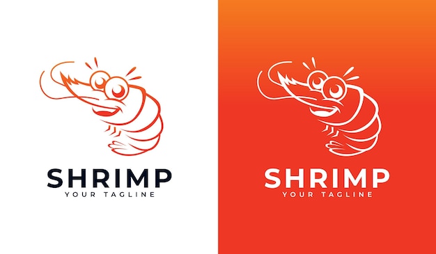 shrimp logo creative design