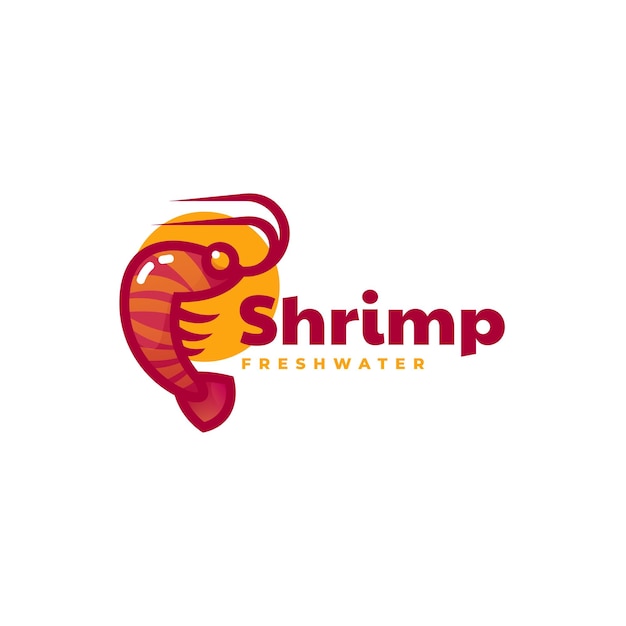 Shrimp Simple Mascot Style logo