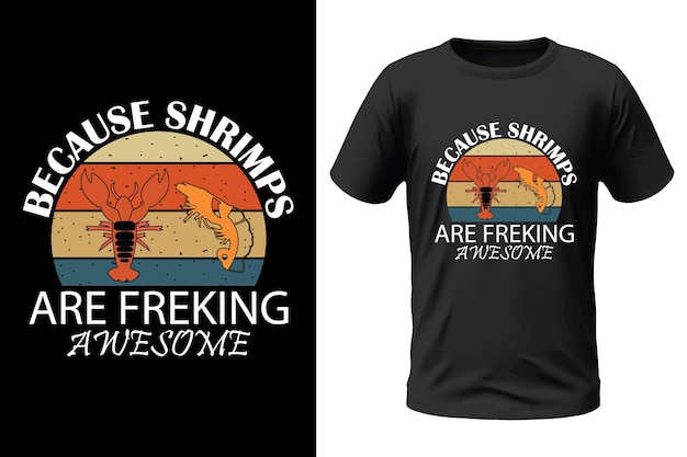 Shrimp Tshirt design